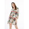 imageWomens Hawaiian Poncho Luau Dress Neon SunsetNeon Sunset
