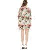 imageWomens Hawaiian Poncho Luau Dress Neon SunsetNeon Sunset