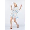 imageWomens Hawaiian Poncho Luau Dress Neon SunsetSandy Beach Cream