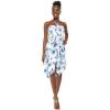 imageWomens Hawaiian Gypsy Fairy Uneven Bottom Luau Dress in BloomDay Dream Bloom