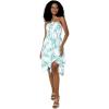 imageWomens Hawaiian Gypsy Fairy Uneven Bottom Luau Dress in Orchid BreezeOrchid Breeze White
