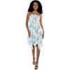 imageWomens Hawaiian Gypsy Fairy Uneven Bottom Luau Dress in Pacific PalmPacific Palm Cream