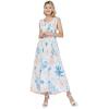 imageWomens Hawaiian Maxi Tank Elastic Luau Dress Sandy BeachSandy Beach Cream