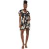imageWomens Hawaiian Mini Ruffle Sleeve Dress HibiscusHibiscus Black