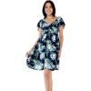 imageWomens Hawaiian Mini Ruffle Sleeve Dress Orchid BreezeOrchid Breeze Navy