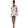 imageWomens Hawaiian Mini Ruffle Sleeve Dress Wispy CereusLotus and Orchid