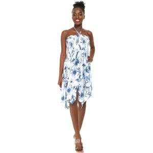 imageWomens Hawaiian Gypsy Fairy Uneven Bottom Luau Dress in BloomDay Dream Bloom