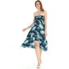 imageHawaii Hangover Womens Hawaiian Luau Halter Floral Print Dress in Lotus and OrchidOrchid Breeze Navy
