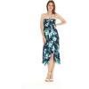 imageHawaii Hangover Womens Hawaiian Luau Halter Floral Print Dress in Lotus and OrchidOrchid Breeze Navy