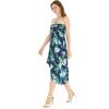 imageHawaii Hangover Womens Hawaiian Luau Halter Floral Print Dress in Lotus and OrchidOrchid Breeze Navy