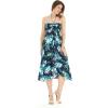 imageHawaii Hangover Womens Hawaiian Luau Halter Floral Print Dress in Lotus and OrchidOrchid Breeze Navy