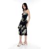 imageHawaii Hangover Womens Hawaiian Luau Halter Floral Print Dress in Pineapple GardenPineapple Garden Black