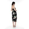 imageHawaii Hangover Womens Hawaiian Luau Halter Floral Print Dress in Pineapple GardenPineapple Garden Black