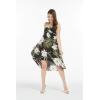 imageHawaii Hangover Womens Hawaiian Luau Halter Floral Print Dress in Wispy CereusWispy Cereus Black