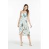 imageHawaii Hangover Womens Hawaiian Luau Halter Floral Print Dress in Wispy CereusWispy Cereus Light Blue