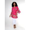 imageWomen Open Front Lightweight Kimono Tops in Pretty TropicalPretty Tropical Hot Pink