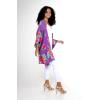 imageWomen Open Front Lightweight Kimono Tops in Pretty TropicalPretty Tropical Purple