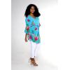 imageWomen Open Front Lightweight Kimono Tops in Pretty TropicalPretty Tropical Turquoise