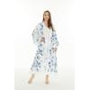 imageWomen Open Front Lightweight Maxi Kimono Dress in BloomDay Dream Bloom