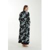 imageWomen Open Front Lightweight Maxi Kimono Dress in BloomMidnight Bloom