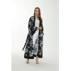 imageWomen Open Front Lightweight Maxi Kimono Dress in BloomMidnight Bloom