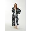 imageWomen Open Front Lightweight Maxi Kimono Dress in BloomMidnight Bloom