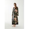 imageWomen Open Front Lightweight Maxi Kimono Dress in RefelsiaRafelsia Black