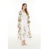 imageWomen Open Front Lightweight Maxi Kimono Dress in RefelsiaRafelsia Cream