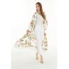 imageWomen Open Front Lightweight Maxi Kimono Dress in RefelsiaRafelsia Cream