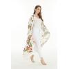 imageWomen Open Front Lightweight Maxi Kimono Dress in RefelsiaRafelsia Cream