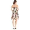imageWomens Hawaiian Gypsy Fairy Uneven Bottom Luau Dress in Neon SunsetSunset Neon Pastel