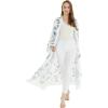 imageWomen Open Front Lightweight Maxi Kimono Dress in BloomDay Dream Bloom