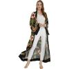 imageWomen Open Front Lightweight Maxi Kimono Dress in RefelsiaRafelsia Black