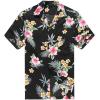 imageCouple Matching Hawaiian Luau Cruise Party Outfit Shirt Dress in Hibiscus BlueHibiscus Black