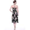 imageCouple Matching Hawaiian Luau Cruise Party Outfit Shirt Dress in Hibiscus BlueHibiscus Black