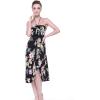 imageCouple Matching Hawaiian Luau Cruise Party Outfit Shirt Dress in Hibiscus BlueHibiscus Black