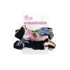 imageHawaii Hangover Hair Tie Scrunchies in Sunset Neon Pastel 1 PackHibiscus Black
