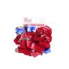imageHawaii Hangover Hair Tie Scrunchies in Sunset Neon Pastel 1 PackHibiscus Red