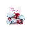 imageHawaii Hangover Hair Tie Scrunchies in Sunset Neon Pastel 1 PackPink Hibiscus Vine in Turquoise