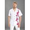 imageMatchable Couple Hawaiian Luau Men Shirt or Women Maxi Tank Dress in Watercolor OrchidWomen Red
