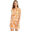 imageMatchable Couple Hawaiian Luau Men Shirt or Women Tank Dress in Classic Vintage HibiscusMen Orange