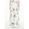 imageMatchable Couple Hawaiian Luau Shirt Smock Top Wide Legged Pants in Pineapple Garden WhiteWomen Pineapple Garden White Top