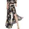 imageMatchable Couple Hawaiian Luau Shirt or Wide Legged Pants in Hibiscus BlackMen Hibiscus Black