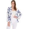 imageWomen Light Weight Rayon Casual Open Front Jacket Cardigan in BloomDay Dream Bloom