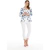 imageWomen Light Weight Rayon Casual Open Front Jacket Cardigan in BloomDay Dream Bloom