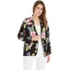 imageWomen Light Weight Rayon Casual Open Front Jacket Cardigan in HibiscusHibiscus Black