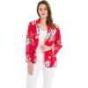 imageWomen Light Weight Rayon Casual Open Front Jacket Cardigan in HibiscusHibiscus Red