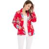 imageWomen Light Weight Rayon Casual Open Front Jacket Cardigan in HibiscusHibiscus Red