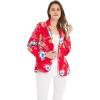 imageWomen Light Weight Rayon Casual Open Front Jacket Cardigan in HibiscusHibiscus Red