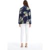 imageWomen Light Weight Rayon Casual Open Front Jacket Cardigan in Pineapple ParadisePineapple Paradise Navy
